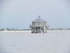 Phare en face de la Pointe des Minimes à La Rochelle (réplique à l\'identique du Phare du bout du monde de Patagonie érigé en 1884)