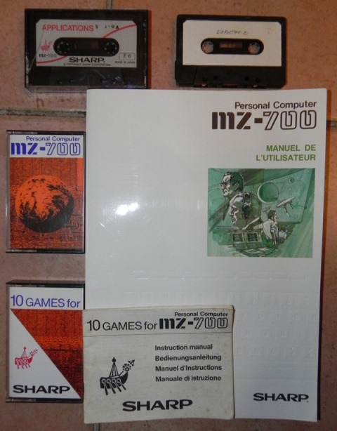 Merci à Yéyé www.osid.fr (61) pour son manuel utilisateur PC SHARP MZ-700 et cassettes