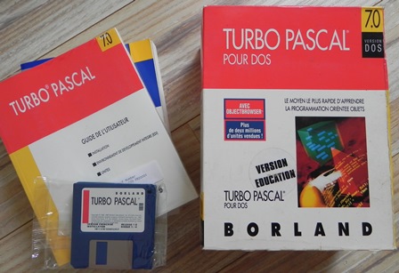 Merci à Louis (01) pour son Turbo Pascal version 7 pour MS/DOS