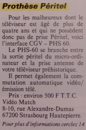 L'interface CGV-PHS 60, la prothèse Péritel, Micro-Systèmes n° 37 (décembre 1983), p. 35
