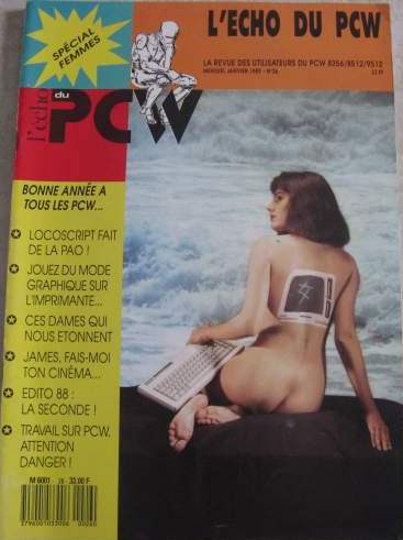 Couverture du Echo du PCW n° 26 (janvier 1989) : Spécial Femmes !