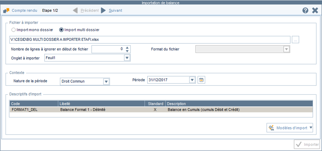 ETAFI Import multi dossier 3