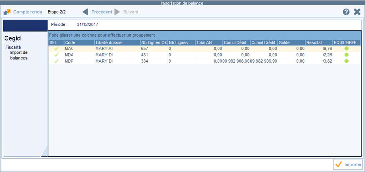 ETAFI Import multi dossier 4