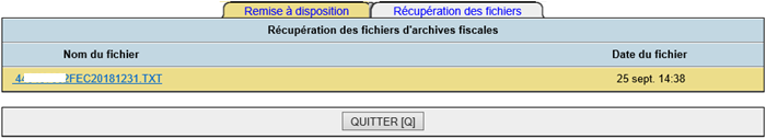 DCSnet FEC Récupération fichiers