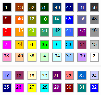 Codes couleur Excel