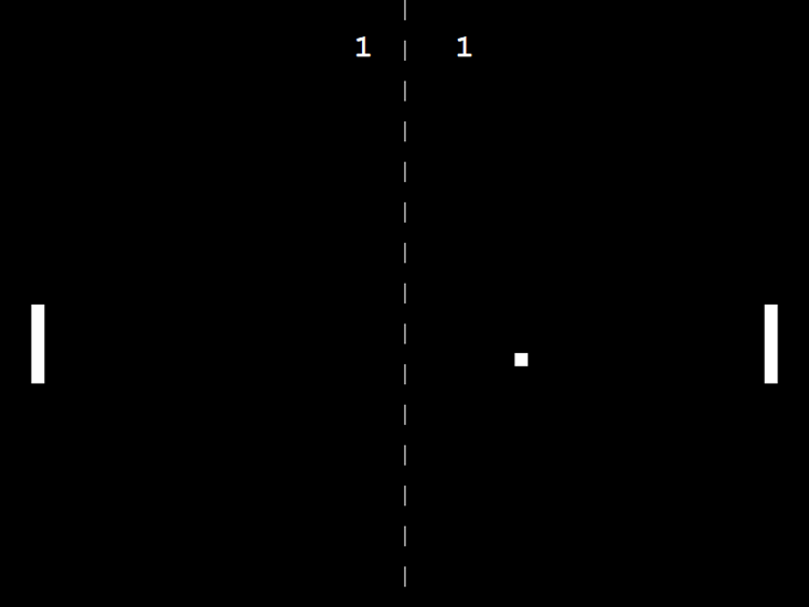 Jeu Pong terminé