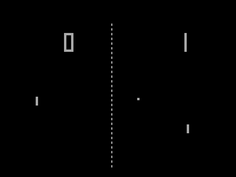 Jeu de Pong, 1972 (Source : Wikipedia)