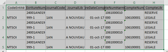 EXCEL - Données ACCESS