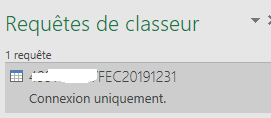 Excel Requêtes de classeur