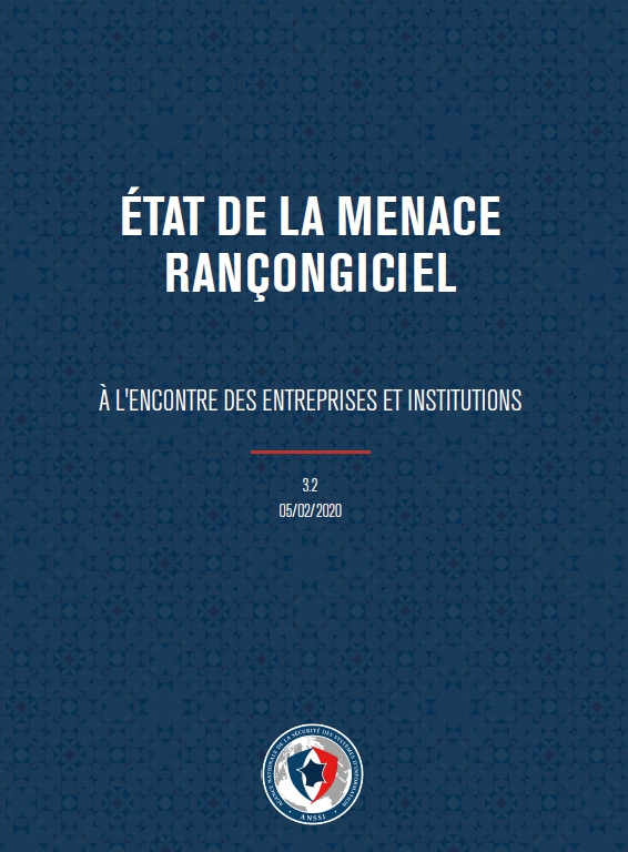 Etat de la menace rançongiciel (ANSSI)