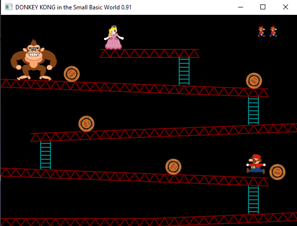 DONKEY KONG in the Small Basic