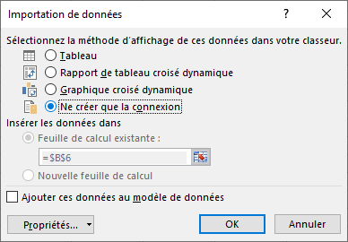 Excel - Données ACCESS (importation de données)