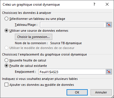 Excel - Insertion Créer un GCD (nom connexion)