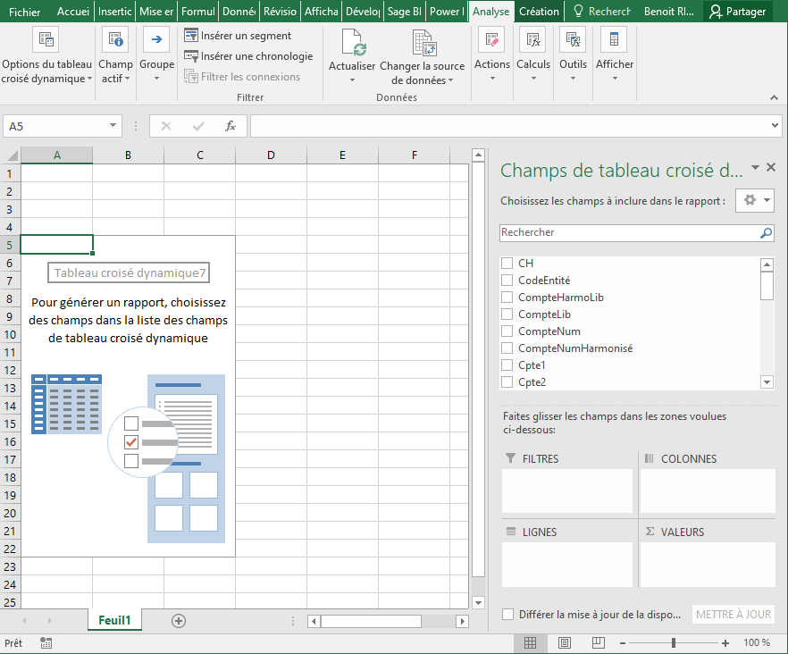 Excel - TCD vierge