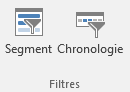 Excel - menu Insertion filtres