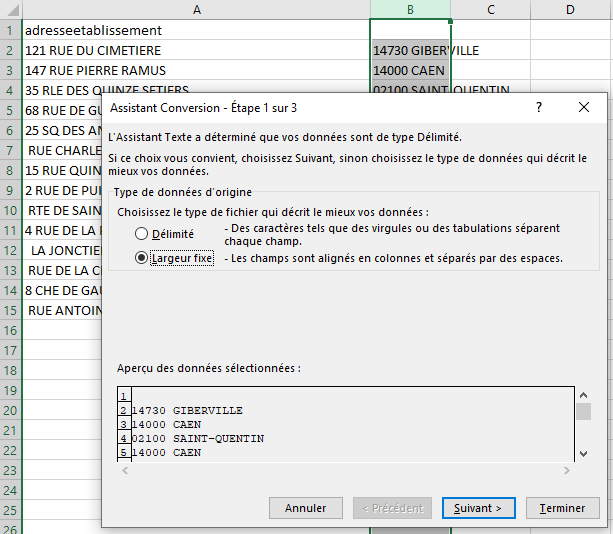 Excel - Conversion Données 5