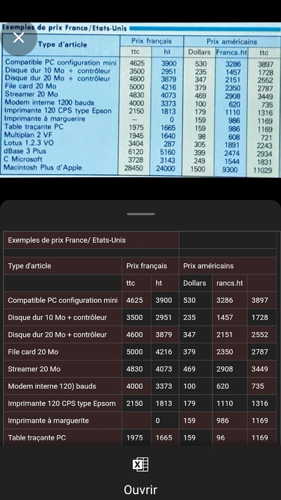 Lecture données photo Excel 6