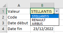 YF Validation données