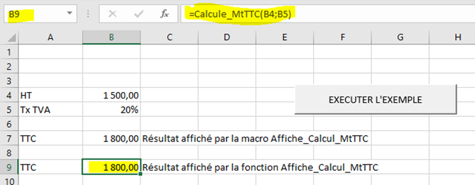 Fonction Calcule_MtTTC Formule