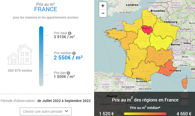 NOTAIRES Carte France