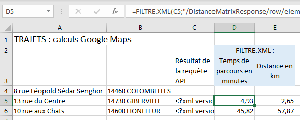 GOOGLE MAPS CALCULS