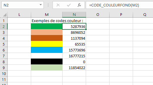 CODE_COULEURFOND Résultat