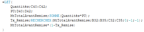 LET formule mt facture net remise bis