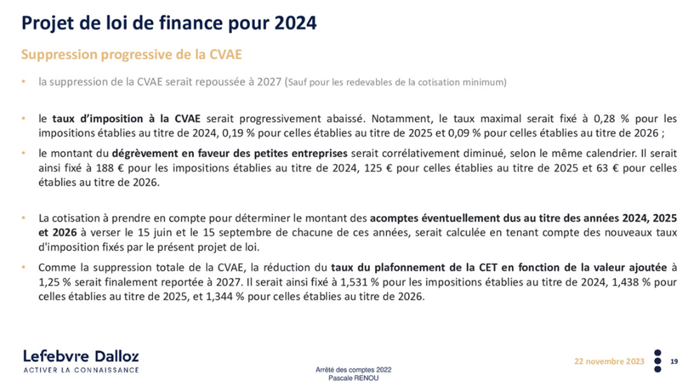 ARRETE 2023 CVAE