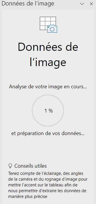 Données de l'image