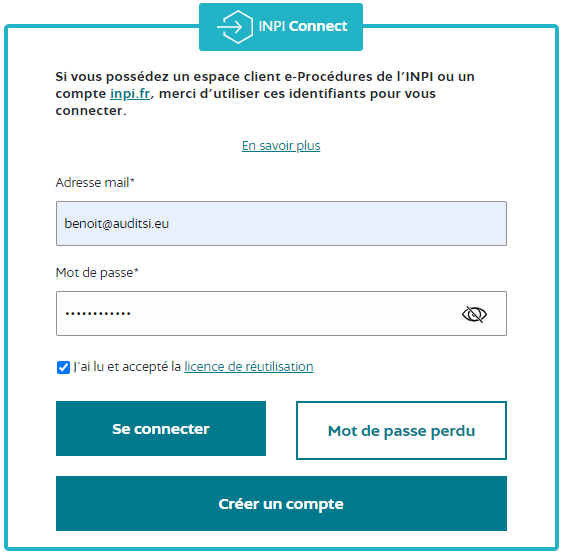 INPI Connexion