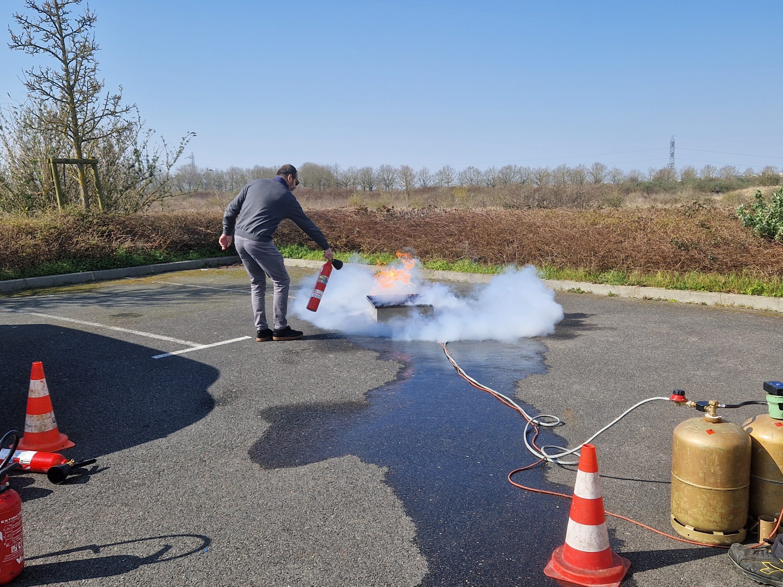 Formation maniement extincteurs