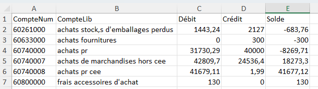 ANA-FEC2 Balance 60 achat mois 12