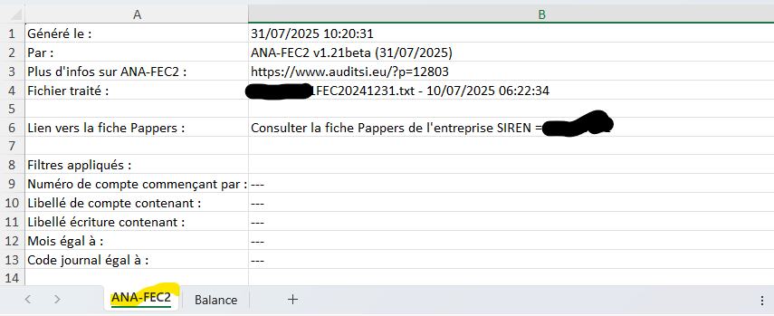 ANA-FEC2 Onglet ANA-FEC2